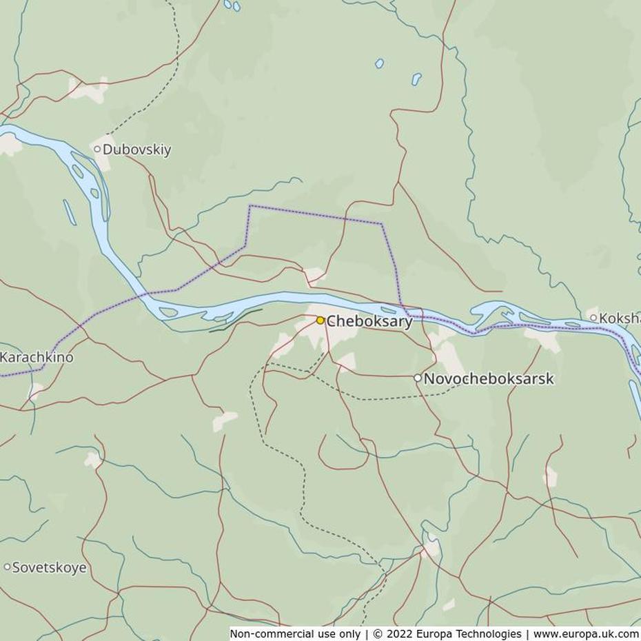 Map Of Cheboksary, Russia | Global 1000 Atlas, Cheboksary, Russia, Moscow Russia On, Kirov Russia