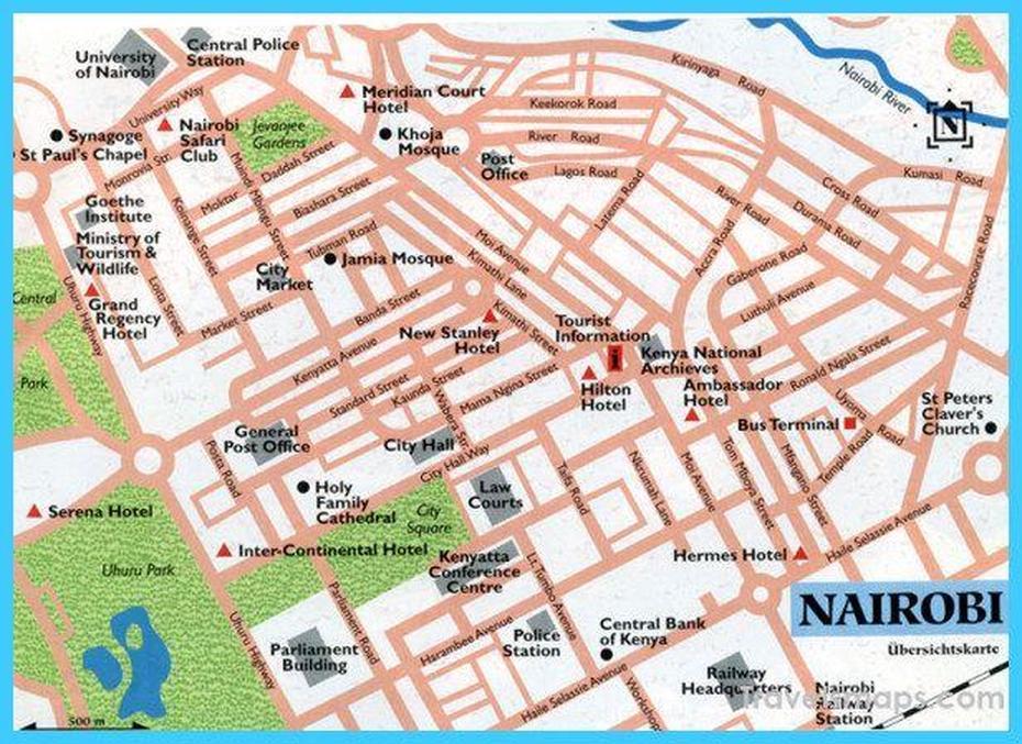 Map Of Nairobi | Travelsmaps  | Nairobi City, Nairobi, Tourist …, Nairobi, Kenya, Nairobi Cbd, Kenya  Satellite