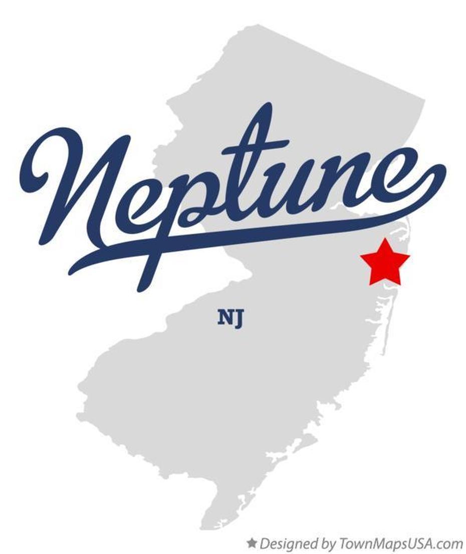 Map Of Neptune, Nj, New Jersey, Neptune, United States, 50 United States, United States America  Usa