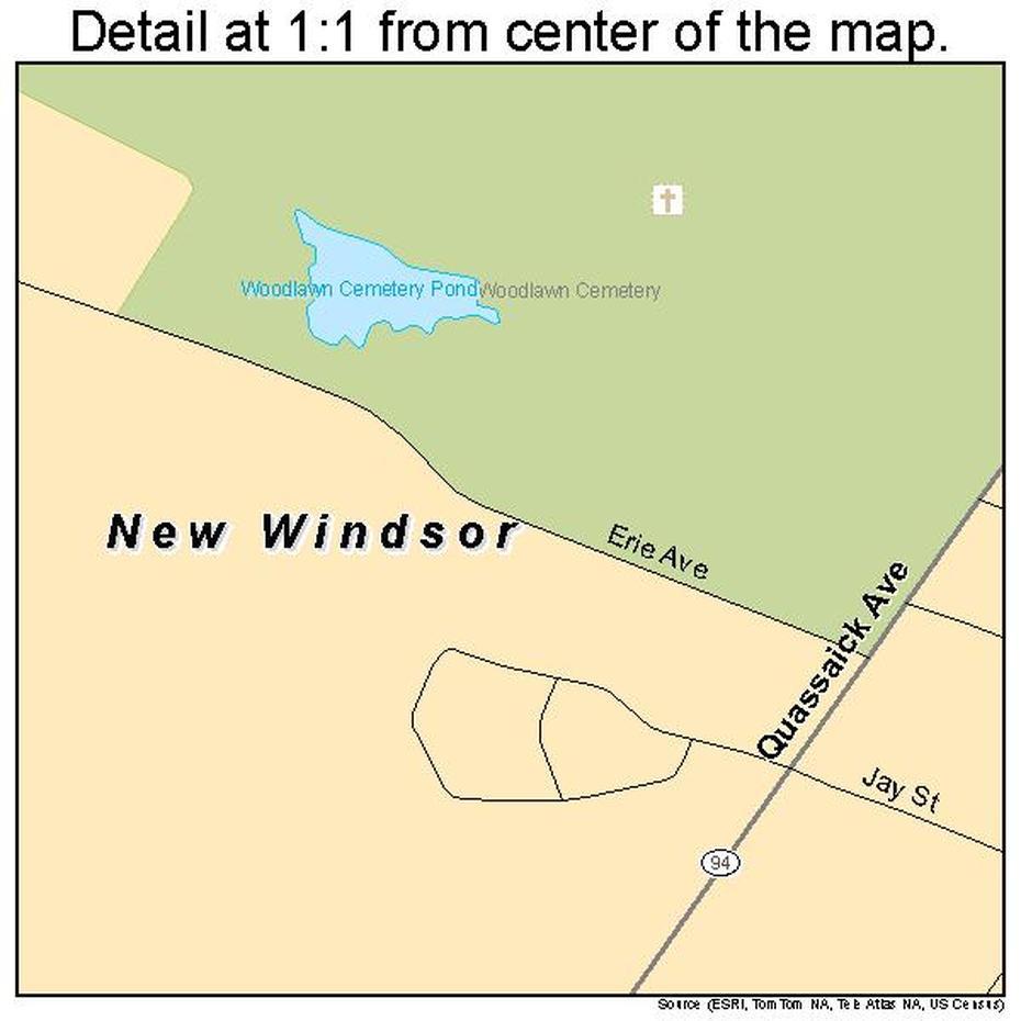 New Windsor New York Street Map 3650837, New Windsor, United States, United States Capitals, America