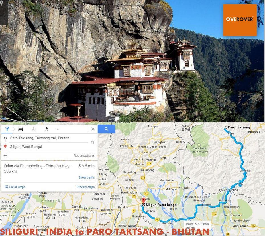 Siliguri (India) To Paro Taktsang (Bhutan) – Best Optimum Rout – 306 Km …, Phuntsholing, Bhutan, Bhutan Hotels, Bhutan Houses