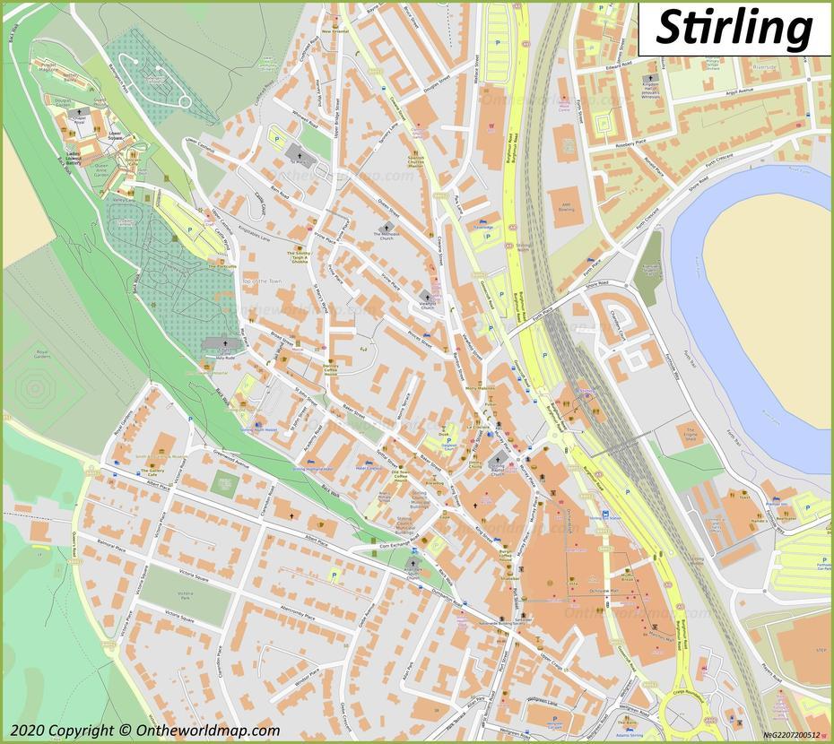 Stirling Maps | Uk | Maps Of Stirling, Stirling, United Kingdom, Of Stirling Area, University Of Stirling