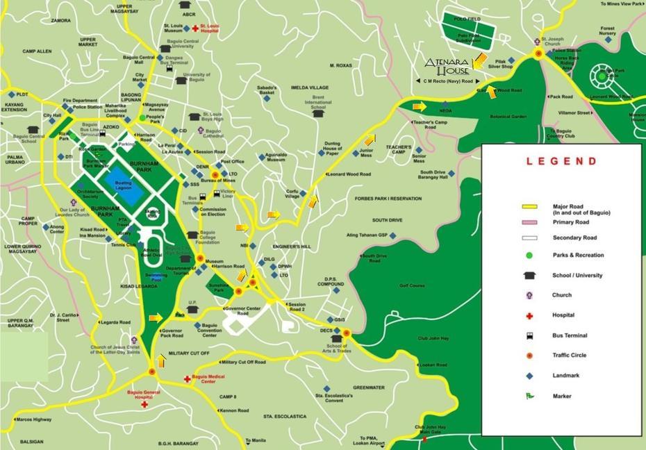 Tourist Attraction In Baguio Map – Tourist Destination In The World, Baguio City, Philippines, Baguio Airport, Mines View Baguio City