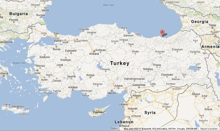 Trabzon-On-Map-Of-Turkey, Trabzon, Turkey, Uzungol Trabzon, Erzurum