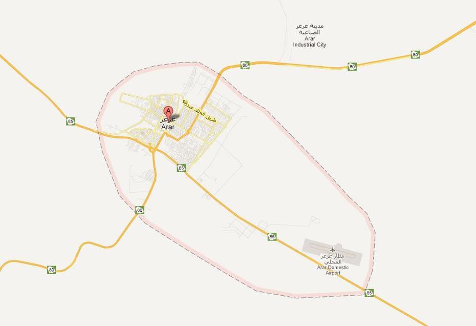 Arar Map, Arar, Saudi Arabia, Regions Of Saudi Arabia, Saudi Arabia Attractions