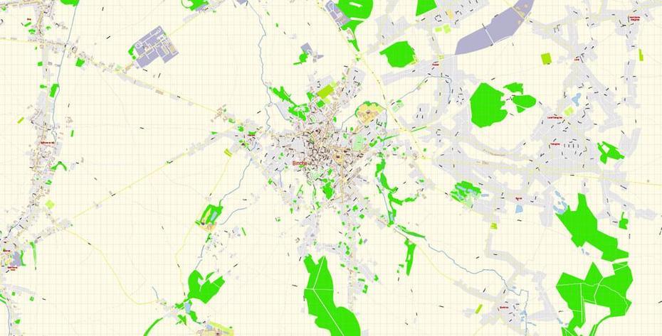 Binche Belgium Map Vector Exact City Plan High Detailed Street Map …, Binche, Belgium, Belgium Festivals, Belgium People
