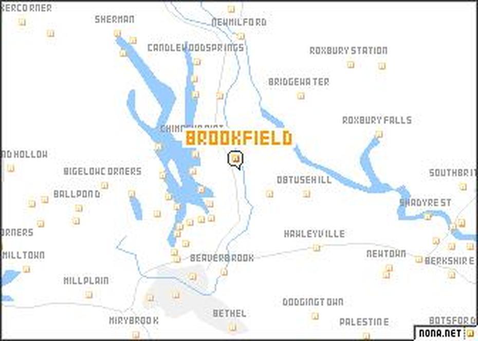 Brookfield (United States – Usa) Map – Nona, Brookfield, United States, Brookfield Wi, North Brookfield Ma