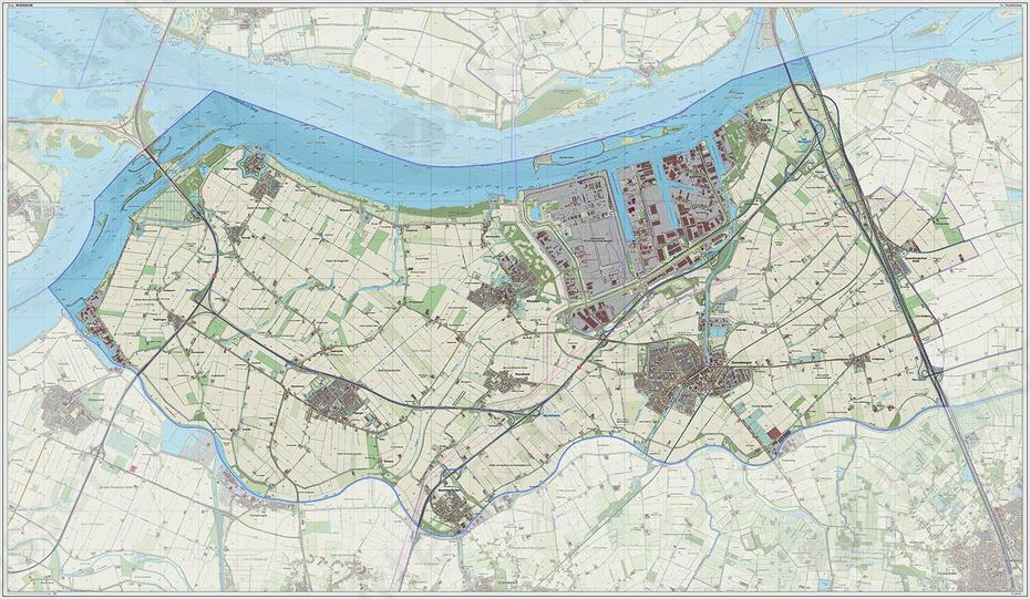 Digitale Kaart Moerdijk | Kaarten En Atlassen.Nl, Moerdijk, Netherlands, Netherlands Farms, Holland  Europe