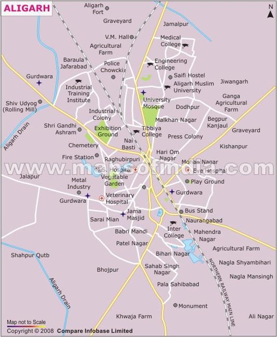 Up  District Wise, Uttar Pradesh  Cities, , Alīgarh, India
