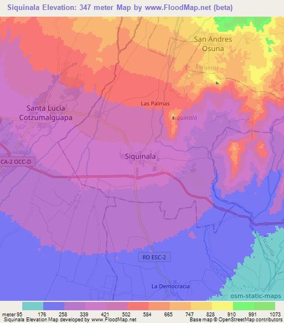 Elevation Of Siquinala,Guatemala Elevation Map, Topography, Contour, Siquinalá, Guatemala, Guatemala Blank, Guatemala On World
