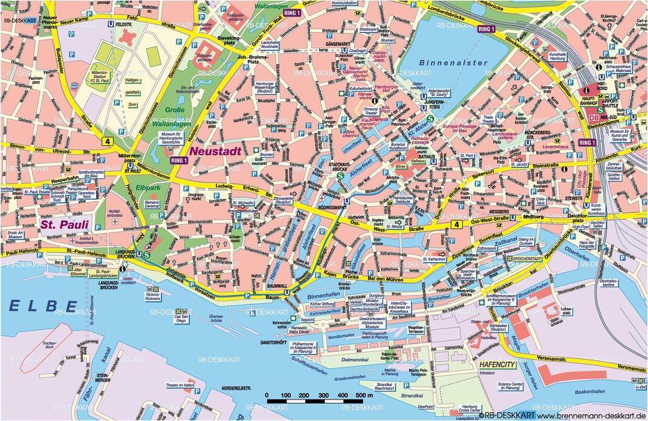 Hamburg Street Map – Hamburg Germany  Mappery, Hamburg, Germany, Hamburg Ny, Detailed  Of Germany