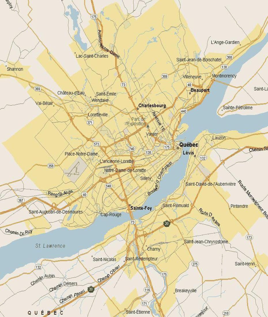 Http://Permaculturemarin/Map-Of-Quebec-City-Canada | Map, Quebec …, Quebec City, Canada, Quebec Highway, Quebec City  Downtown