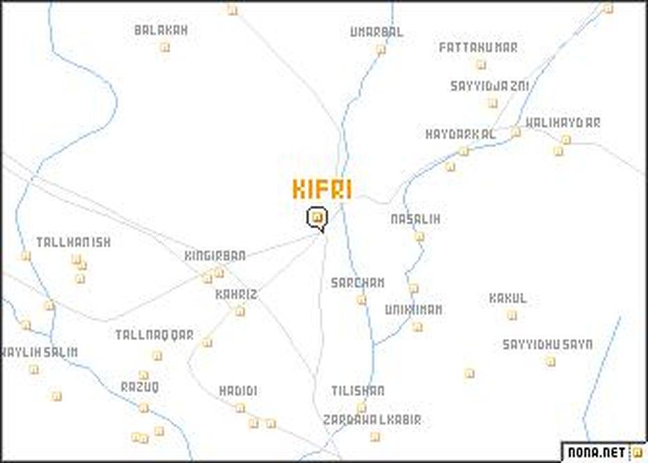 Kifri (Iraq) Map – Nona, Kifrī, Iraq, Iraq Provinces, Diyala Iraq