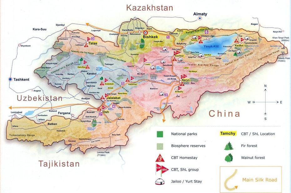 Kyrgyzstan Map Political Regional | Maps Of Asia Regional Political City, Sokuluk, Kyrgyzstan, Kyrgyzstan World, Kyrgyzstan Images