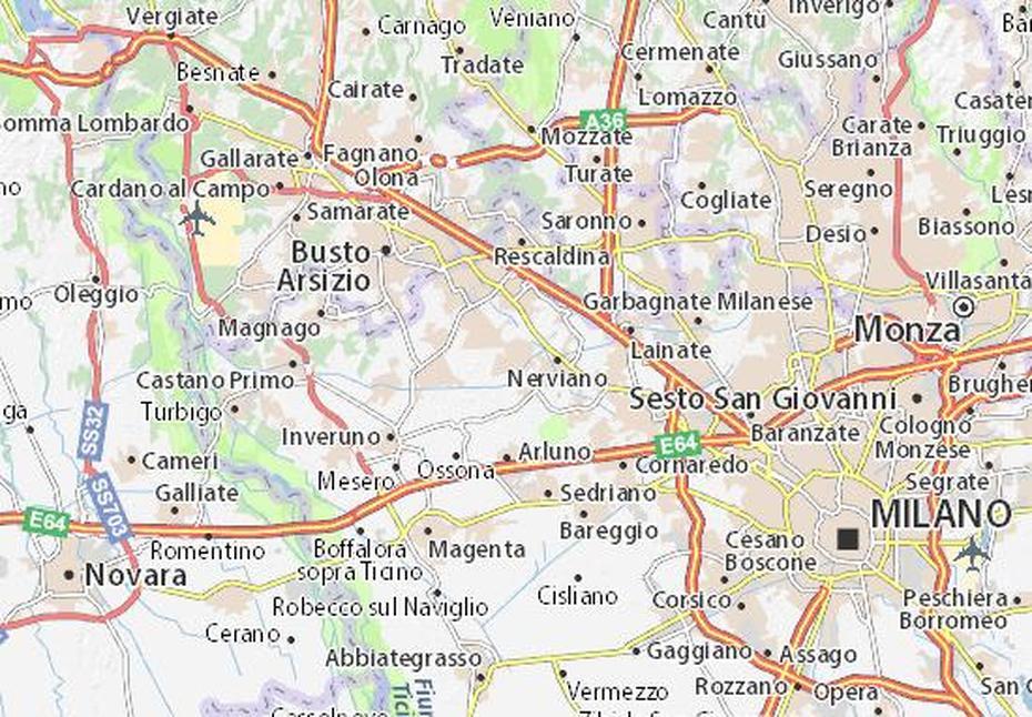 Map Of Parabiago – Michelin Parabiago Map – Viamichelin, Parabiago, Italy, Central Italy, Big  Of Italy