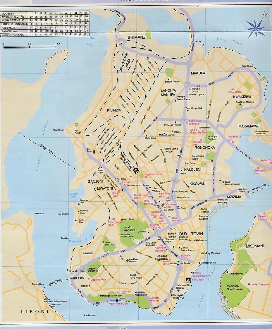 Mombasa City Map – Mombasa  Mappery, Mombasa, Kenya, Mombasa County, Mombasa Africa