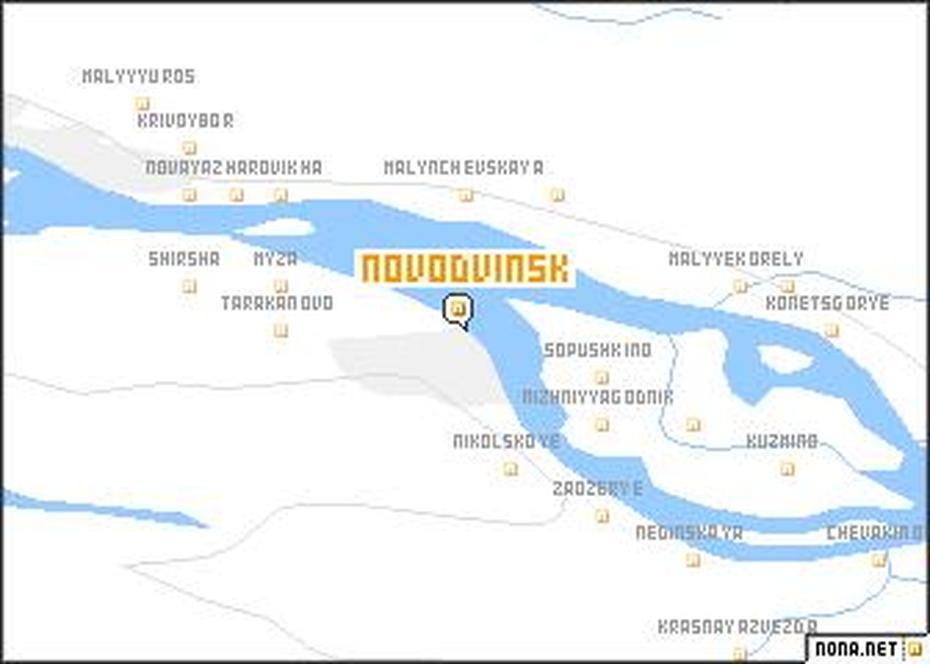 Novodvinsk (Russia) Map – Nona, Novodvinsk, Russia, Russia  With Countries, Western Russia