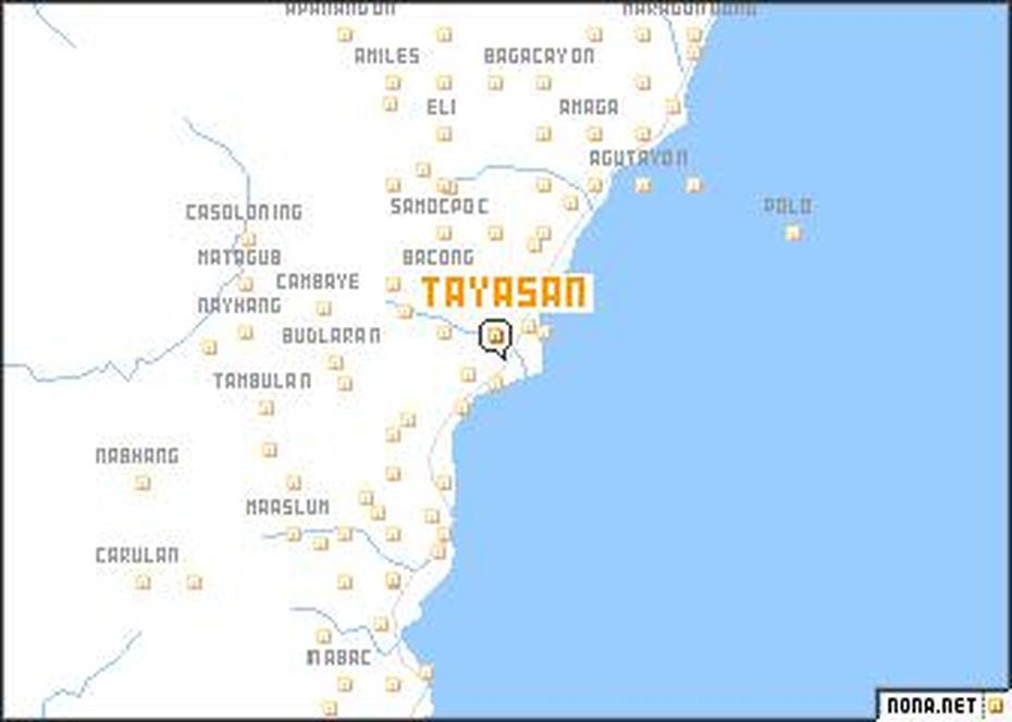 Tayasan (Philippines) Map – Nona, Tayasan, Philippines, Philippines City, Philippines  Cities