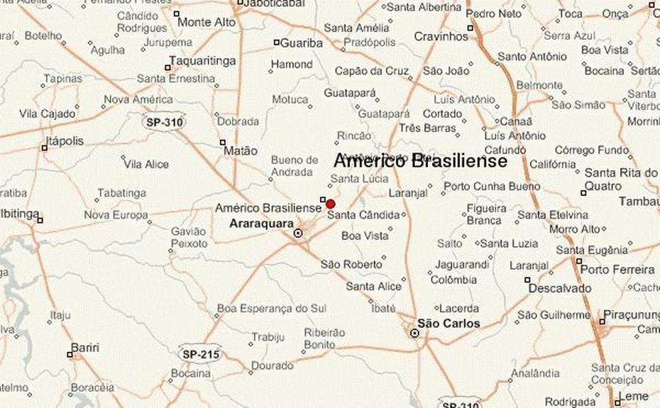 Americo Brasiliense Location Guide, Américo Brasiliense, Brazil, Brazil  Printable, Simple Brazil