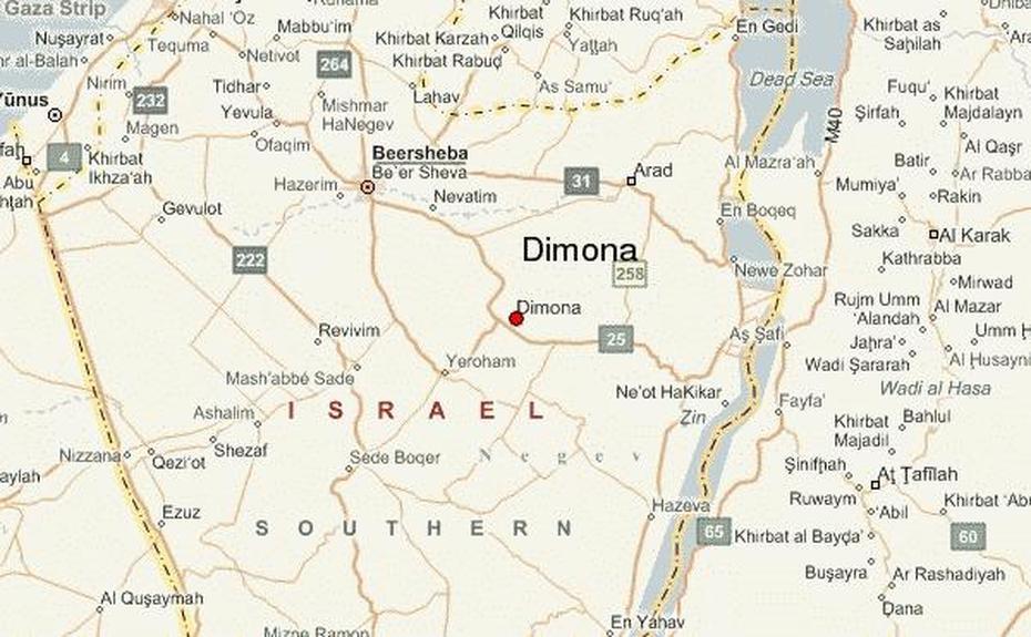 Detailed  Of Israel, Blank  Of Israel, Guide, Dimona, Israel