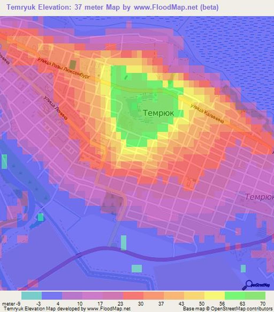 Elevation Of Temryuk,Russia Elevation Map, Topography, Contour, Temryuk, Russia, Russia City, White Russia