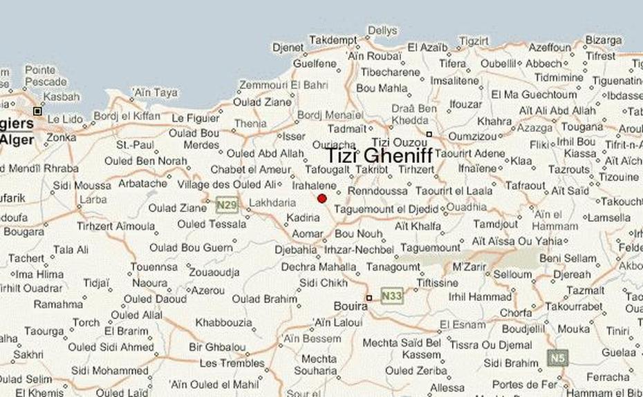 Guide Urbain De Tizi Gheniff, Tizi Gheniff, Algeria, Tizi Ouzou Ville, Wilaya De Tizi Ouzou