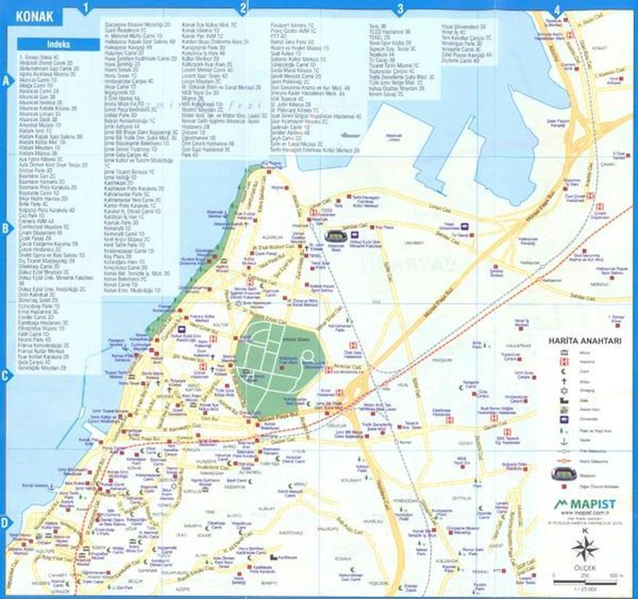 Izmir – Konak Map – Izmir  Mappery, Konak, Turkey, Konak Square, Konak Hotel Taksim