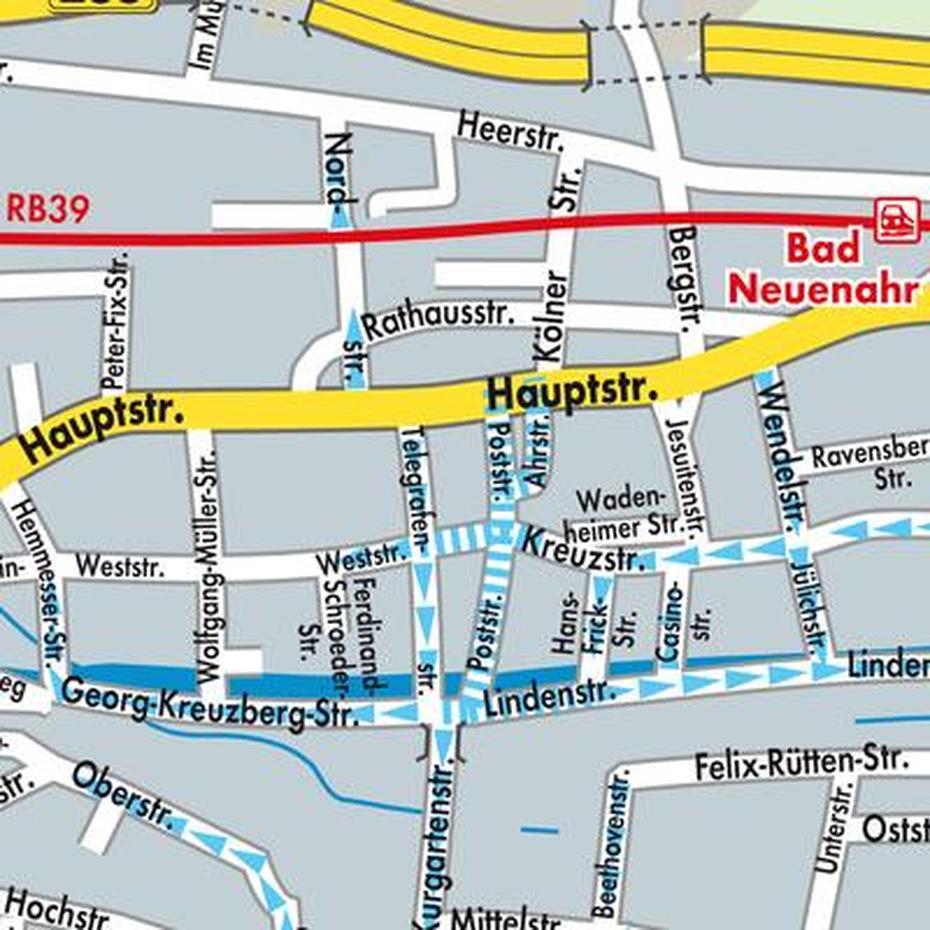 Karte Von Bad Neuenahr-Ahrweiler – Stadtplandienst Deutschland, Bad Neuenahr-Ahrweiler, Germany, Sinkhole In Germany, Bad Honnef Germany