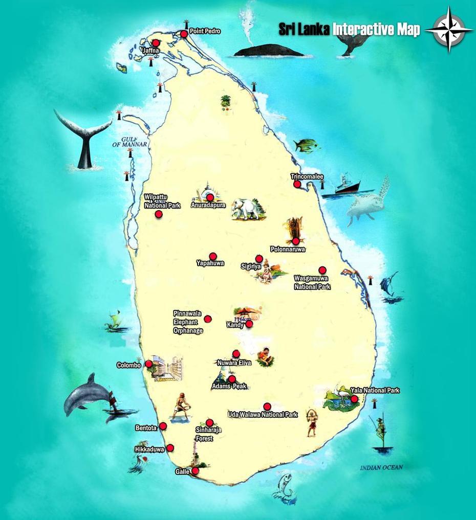 Location Of Sri Lanka, Jaffna  University, Sl, Point Pedro, Sri Lanka