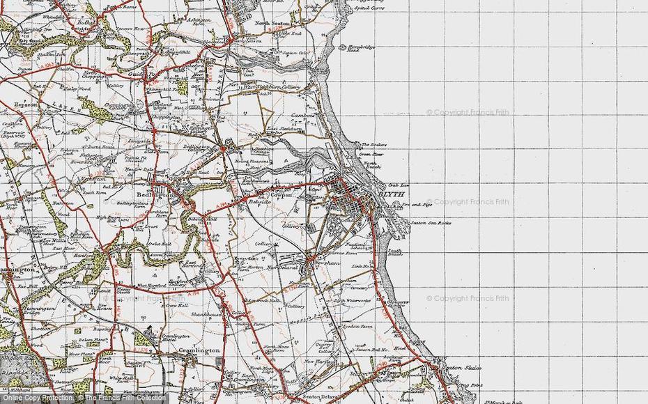 Map Of Blyth, 1947 – Francis Frith, Blyth, United Kingdom, Blyth Quayside, Blyth Town Centre