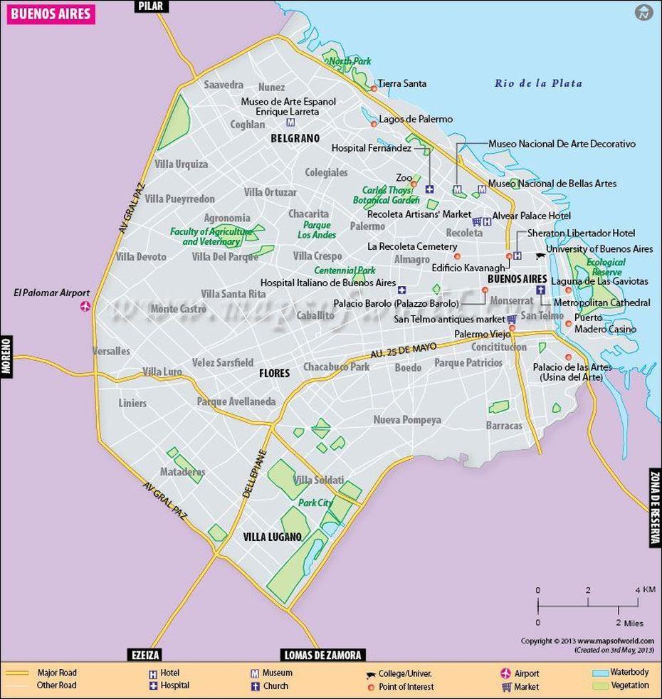 Map Of Buenos Aires/Mapa De Buenos Aires Better Known To Us As Capital …, Buenos Aires, Colombia, Buenos Aires Tourist, Buenos Aires Argentina