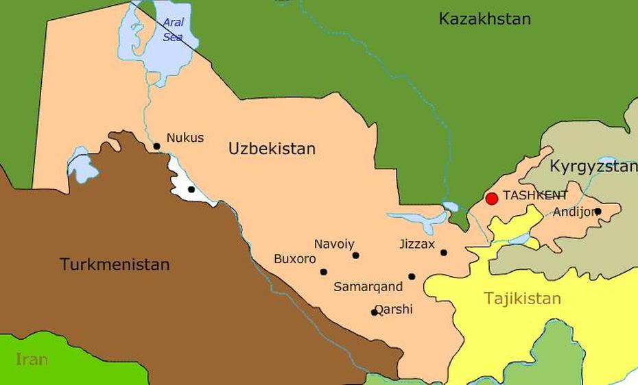 Map Flag And Seal Of Uzbekistan, Bulung’Ur Shahri, Uzbekistan, Uzbekistan On  Of Asia, Countries Near Uzbekistan