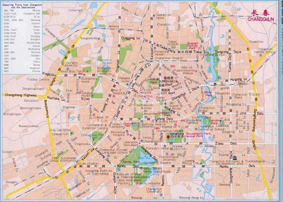 Maps Of Changchun, Changchun, China, Changan China, Shenyang China