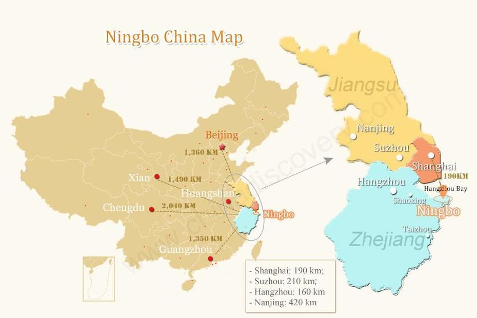 Ningbo China Map, Ningbo Location China Map, Ningbo, China, Zhoushan China, Xiamen China