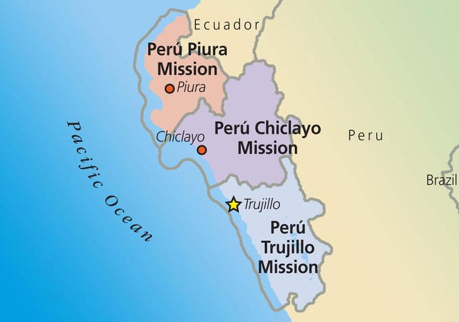 Peru  With Cities, A De Piura Peru, Piura Mission, Piura, Peru