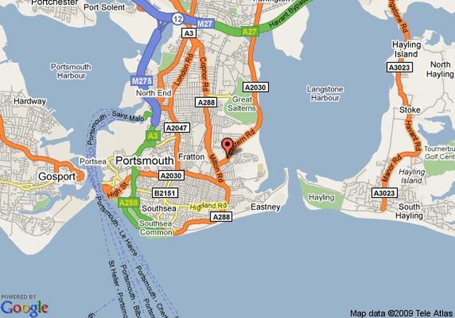 Portsmouth Map, Portsmouth, United Kingdom, Street  Of Portsmouth, Portsmouth New Hampshire