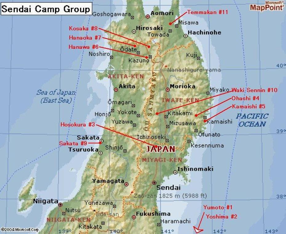 Sendai Map And Sendai Satellite Image, Sendai, Japan, Japan Land, Tohoku Japan