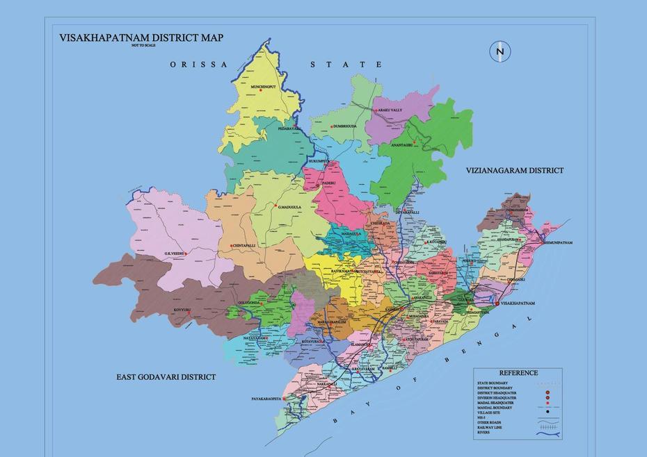 Vizag Roads: Visakhapatnam District Map, Vishākhapatnam, India, Mumbai India On A, Vijayawada India