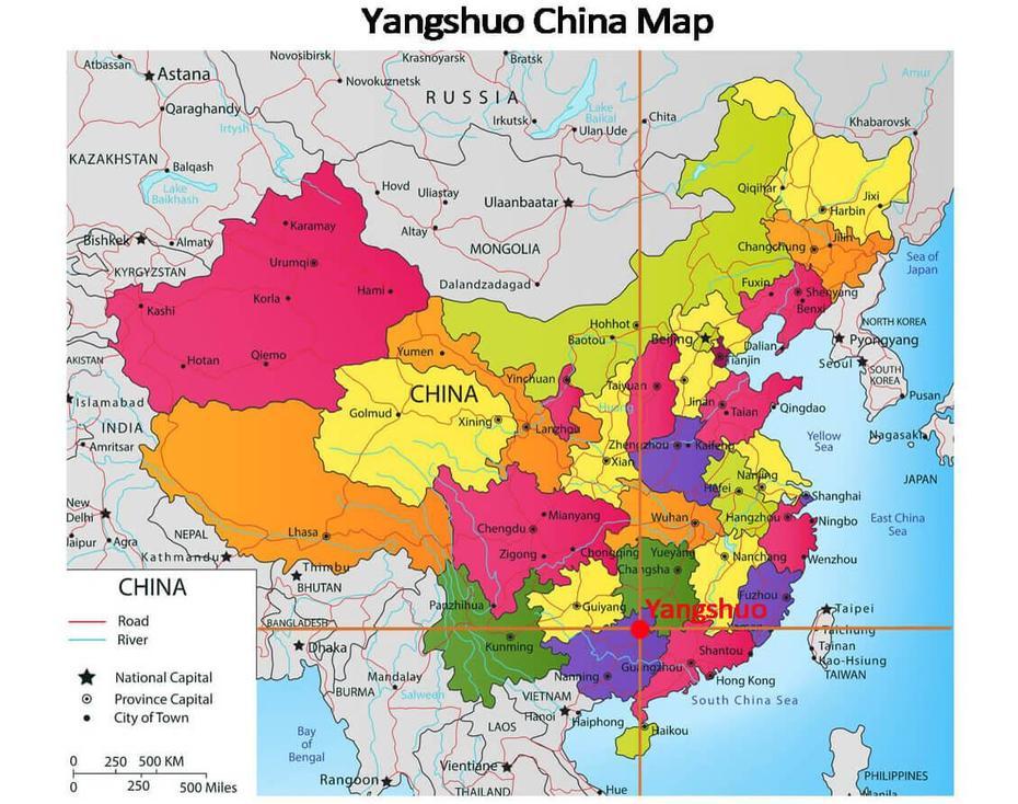 Yangshuo Maps, Yangshuo Tourist Maps, Yangshuo China Map, Yangshuling, China, Luoyang China, Guizhou Province China