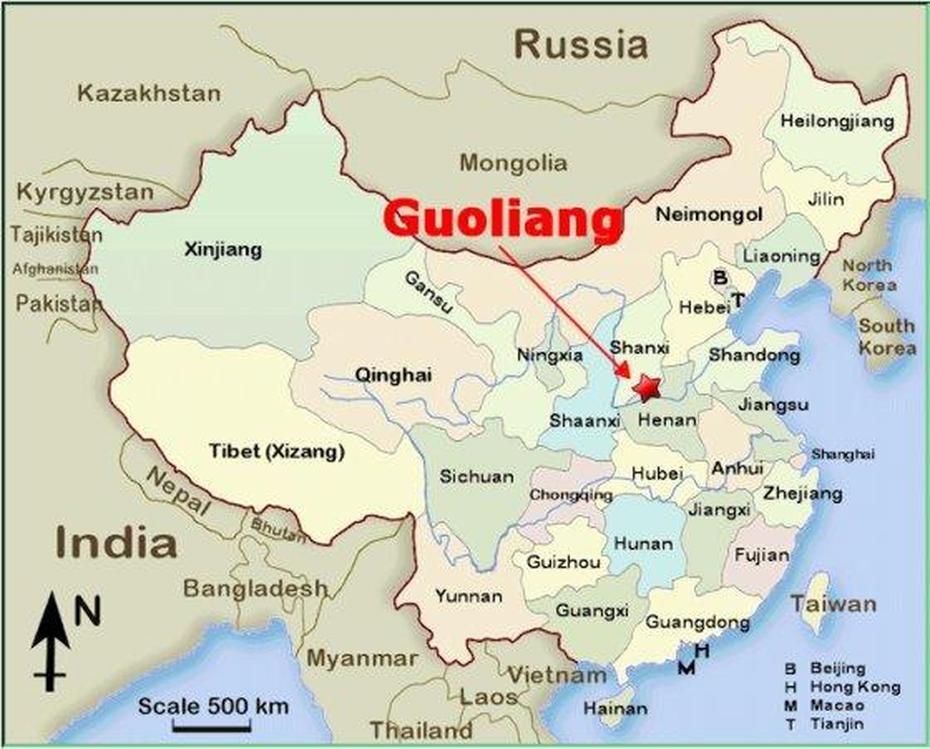 Of China With Cities, China On  Of World, , Gaolincun, China