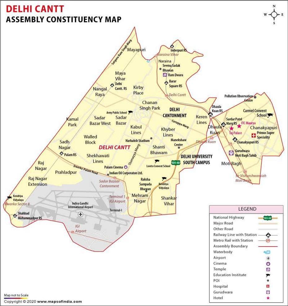 Delhi Cantonment Assembly (Vidhan Sabha) Constituency Election Results 2020, Delhi Cantonment, India, Delhi Cantt, Cantonment Board