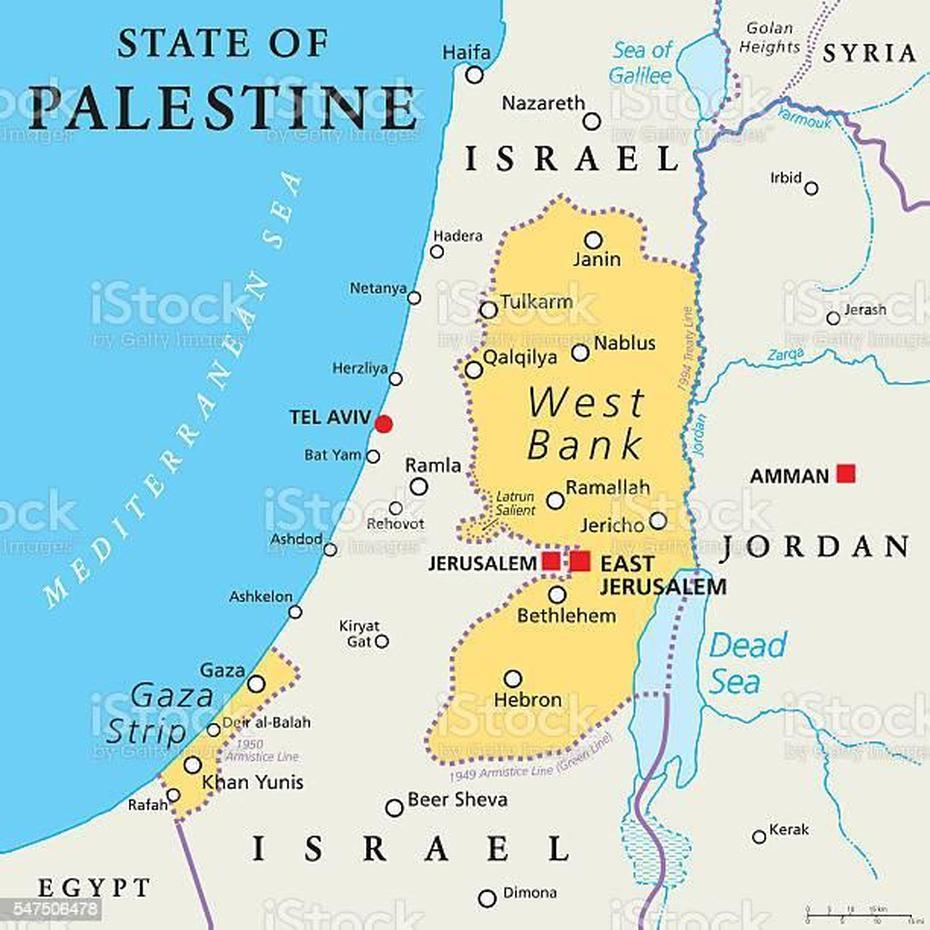 State Of Palestine West Bank And Gaza Strip Political Map Stock …, Ramallah, West Bank, West Bank And Gaza, Ramallah Streets