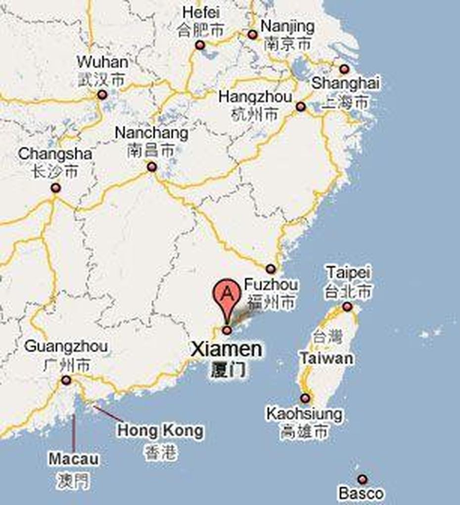 Xiamen China Map – Share Map, Ximeicun, China, Communist China, Shanghai In China