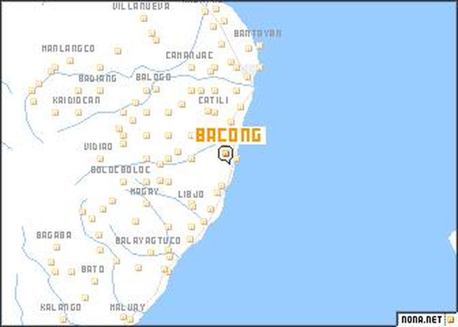 Bacong (Philippines) Map – Nona, Bacong, Philippines, Dumaguete, Negros Oriental Philippines