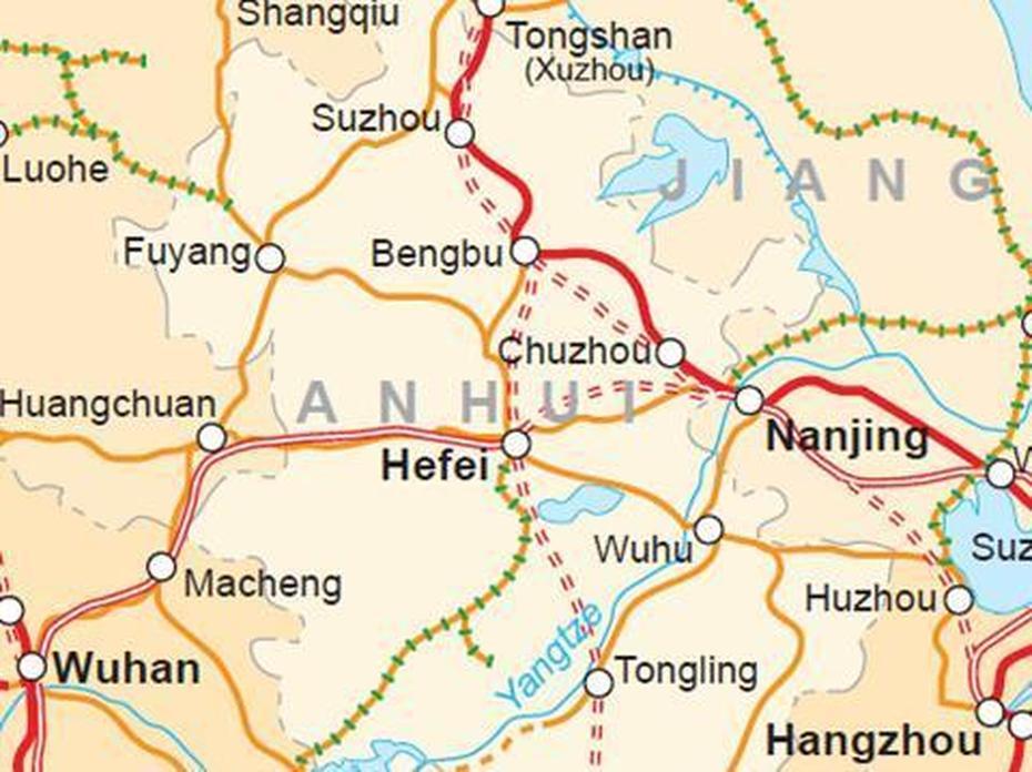 Bengbu – Hefei High Speed Line Opens | News | Railway Gazette International, Bengbu, China, Linyi China, Anhui