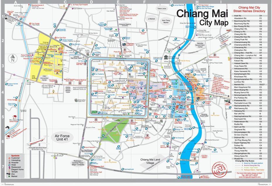 Chiang Mai Tourism: Chiang Mai Tourism Map, Chiang Mai, Thailand, Chiang Mai Old City, Chiang Mai Thailand People