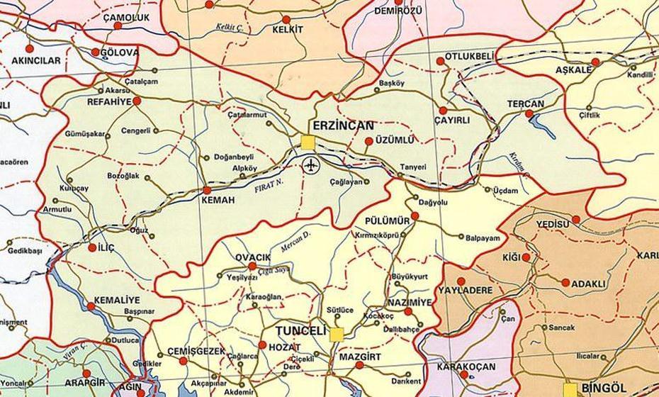 Erzincan Map – Turkey, Erzin, Turkey, Turkey Cities, Western Turkey