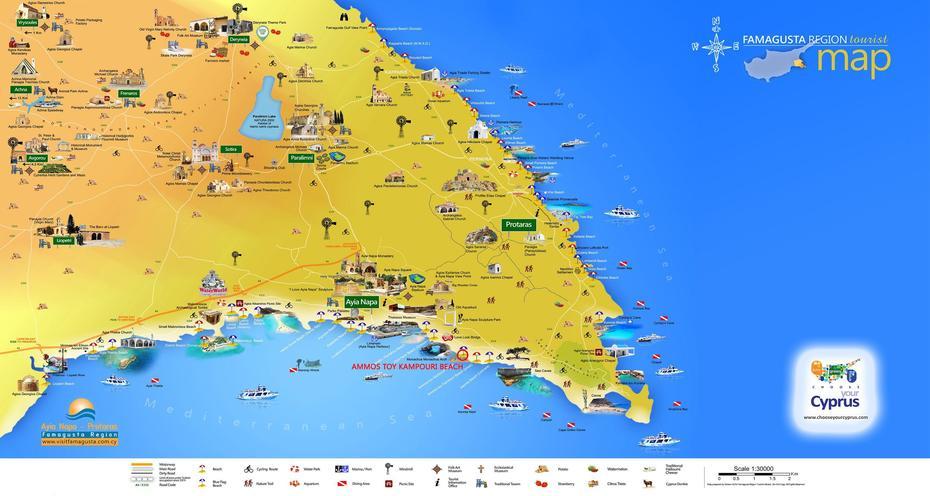 Famagusta Map | Famagusta, Cyprus Tourism, Tourist Map, Famagusta, Cyprus, Ancient Cyprus, Cyprus Beach