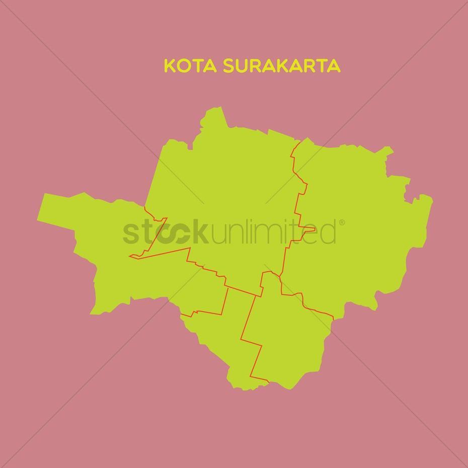 Map Of Kota Surakarta Vector Image – 1479795 | Stockunlimited, Surakarta, Indonesia, Komodo Island Indonesia, Medan Indonesia