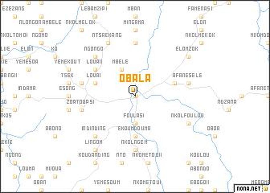 Obala (Cameroon) Map – Nona, Obala, Cameroon, Cameroon Location, Cameroon City